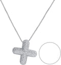 RWQIAN Letter Necklace for Women Bubble, Chunky Initial Alphabet A-Z Pendant Puffy Name Personalized Necklace Dainty Zircon CZ Fashion Jewelry Gifts for Girls Girlfriend