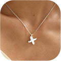 Bubble Gold Silver Letter Necklace Initial Necklaces for Women Trendy 14K Dainty Charm Pendant Name Necklace Personalized Jewelry Gift for Women Teen