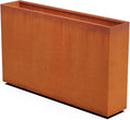 Corten Steel Planter Rectangle Outdoor Metal Garden Box Heavy Duty | Made in by Plantercraft