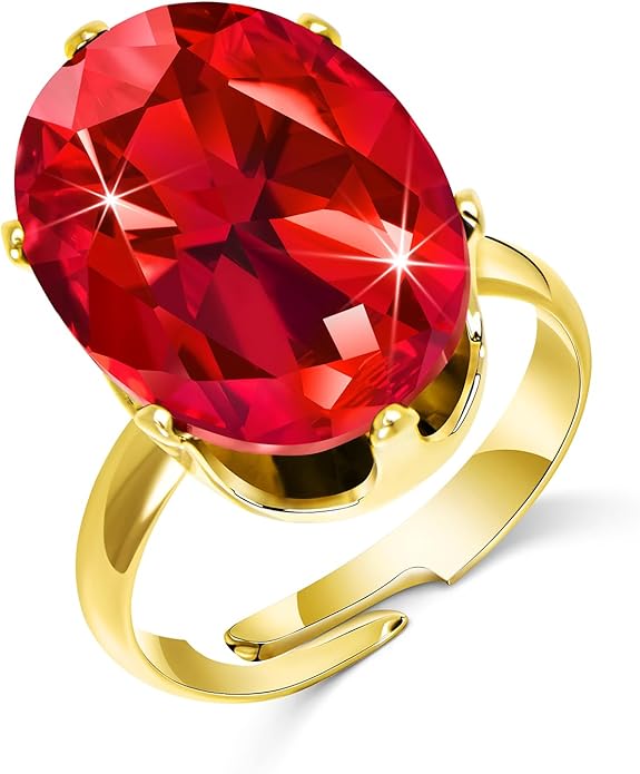 Linawe Cubic Zirconia Imitation Diamond Moissanite Rings for Women, 14K Gold/Rose Gold/Silver Adjustable Chunky Ring, Costume Rhinestone Jewelry for Wedding Engagement