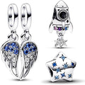 Family Mom Heart Charms 925 Sterling Silver Bead for Bracelets and Necklaces For Women Jewelry Present