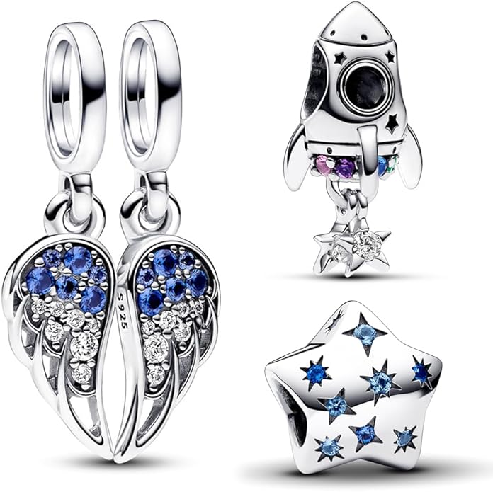 Family Mom Heart Charms 925 Sterling Silver Bead for Bracelets and Necklaces For Women Jewelry Present