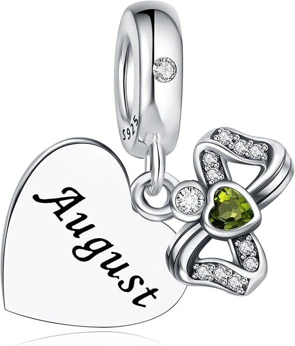 Birthstone Charms 925 Sterling Silver Charms Fit Pandora Charms Bracelet Fit Wife Mother's Day Christmas Birthday Gift
