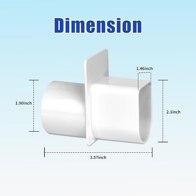 Deck Drain Adapter fit for Stegmeier Channel Drain | fit 1 1/2" Schedule 40 Pipe - Image 2