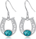 Western Earrings for Women 925 Sterling Silver Turquoise Western Country Dangle Drop Earrings Country Jewelry Gifts for Cowgirl Cowboy
