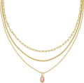Kendra Scott Mini Elisa Triple Strand Necklace, Fashion Jewelry for Women