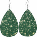 Teardrop Style Leather Earrings Outer Layer Silver Plating Hypoallergenic, Fashion Accessories Suitble Casual Outfits Parties Daily Wear for Sister Mom Wife Friends