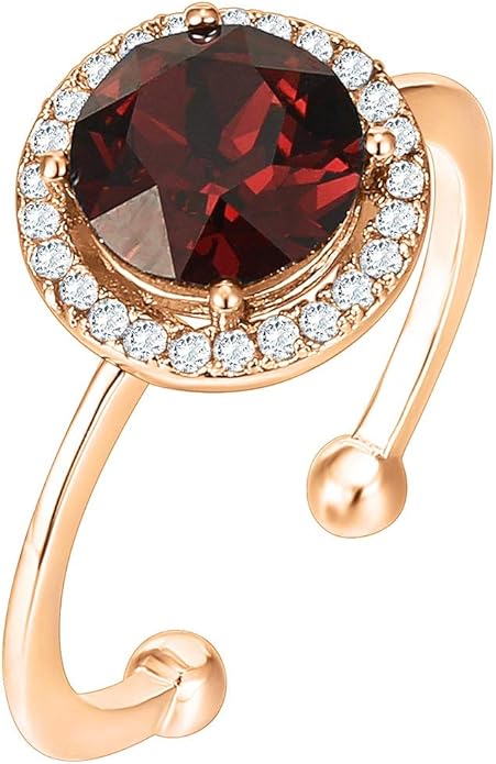 PAVOI 14K Gold Plated Crystal Birthstone Rings | Rings For Women