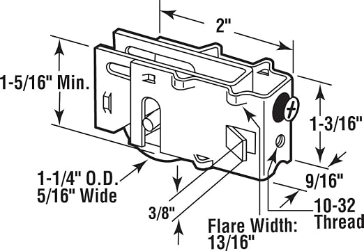 Prime-Line D 1688 1-1/4 In. Steel Ball Bearing Sliding Door Roller Assembly - Image 2