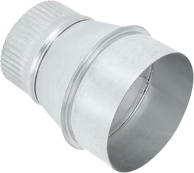 PATIKIL 4 Inch to 3 Inch Duct Reducer, Galvanized Steel Round Air Duct Reducer by PATIKIL