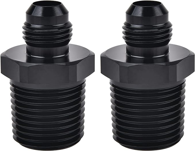 EVIL ENERGY 6AN Male Flare to 1/2" NPT Pipe Fitting Adapter Aluminum Straight by EVILENERGY