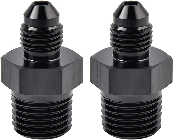 EVIL ENERGY 4AN Male Flare to 1/4" NPT Pipe Fitting Adapter Aluminum Straight by EVILENERGY