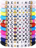 Friendship Bracelets Boho Stackable Bracelets for Women Surfer Heishi Clay Bead Bracelets Stretch Preppy Bracelets Colorful Boho Bracelets for Women