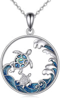 TIGER RIDER Ocean Necklace Sterling Silver Starfish Pendant Necklace Cubic Zirconia Starfish Jewelry Birthday Gifts for Women Ocean Lovers