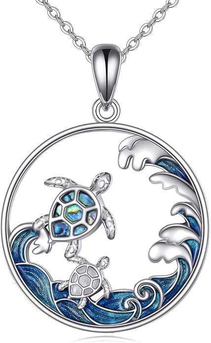 TIGER RIDER Ocean Necklace Sterling Silver Starfish Pendant Necklace Cubic Zirconia Starfish Jewelry Birthday Gifts for Women Ocean Lovers