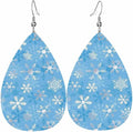 Teardrop Style Leather Earrings Outer Layer Silver Plating Hypoallergenic, Fashion Accessories Suitble Casual Outfits Parties Daily Wear for Sister Mom Wife Friends