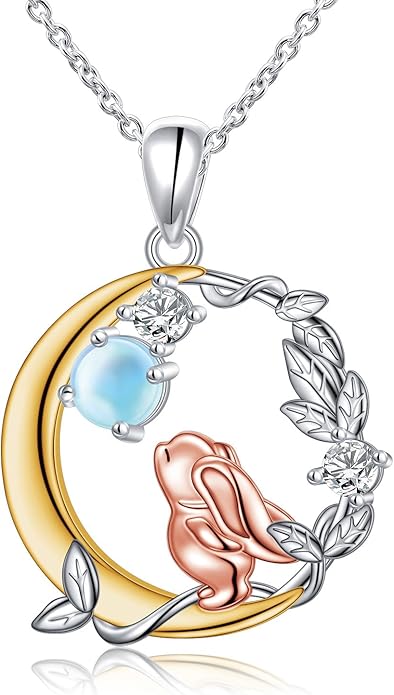 FLYOW 925 Sterling Silver Cute Animal Jewelry Hummingbird/Butterfly/Wolf/Corgi/Cat/Snake/Spider/Bat/Penguin/Bear/Opossum/Frog/Guinea Pig for Women Mother Friend Animal Lovers
