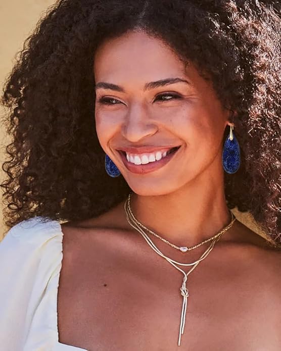 Natural Stone Earrings Waterdrop Stone Dangle Earrings for Women
