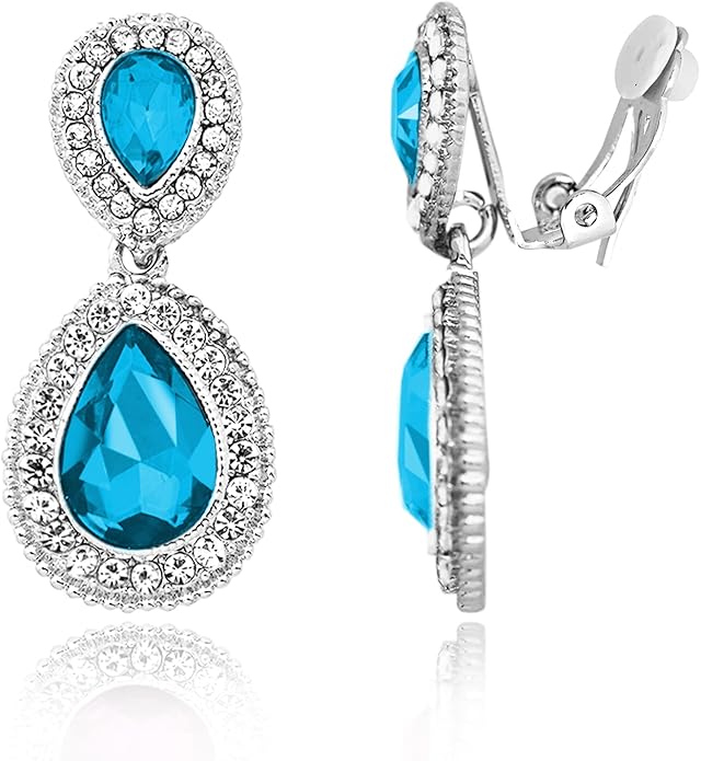Spinningdaisy Clip On Earrings for Women | Non Pierced Earrings for Wedding