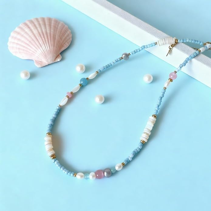 Boho Necklaces for Women, Vintage Pendant Necklaces Two Layers of Wear Choker, Adjustable Trendy Necklace Hippie Handmade Fashion Jewelry Accessories, Birthday Gifts