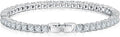 MINDDHA 14K Gold/White Gold Plated Cubic Zirconia Tennis Bracelet | Silver, Gold Bracelets for Women | Elegant CZ Tennis Bracelet for Women, Thin, Dainty, & Classic, Size 6-8 Inch