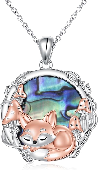 FLYOW 925 Sterling Silver Cute Animal Jewelry Hummingbird/Butterfly/Wolf/Corgi/Cat/Snake/Spider/Bat/Penguin/Bear/Opossum/Frog/Guinea Pig for Women Mother Friend Animal Lovers