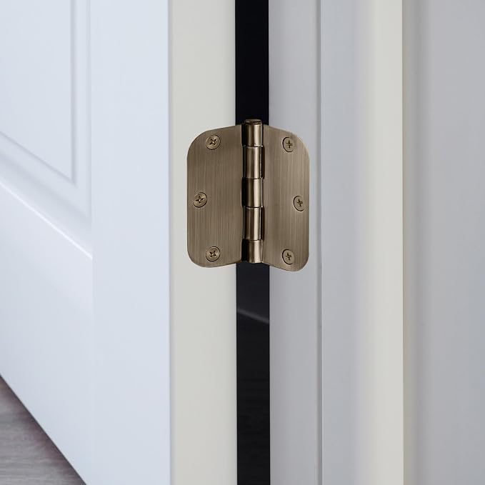 Design House Interior Door Hinge, Antique Brass | 5/8" Radius, Traditional - Image 6