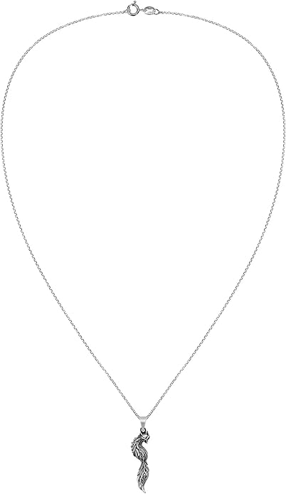 AeraVida Beautiful Mystic Fox with Tail .925 Sterling Silver Pendant on Cable Chain Necklace for Nature and Animal Inspired Fashion Accessories with a Cute and Trendy Vibe