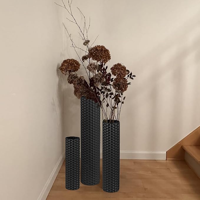 Black Tall Floor Vase - Image 4