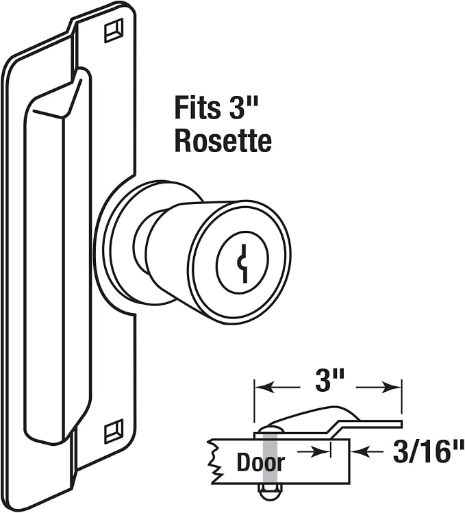 Prime-Line U 9500 Latch Guard Plate Cover, Single Pack | Protect Against Forced - Image 3