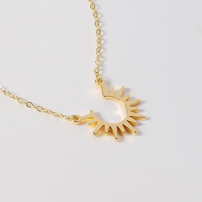 14K Gold Plated Dainty Pendant Butterfly Bead Boot Bee Baseball Flower Compass Airplane Heart Hummingbird Tree Necklace Simple Jewelry Gift for Women