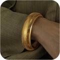 18K Gold Plated Bracelets for Women Gold Bangles for Women Chunky Bangle Bracelets for Women Bracelets Stack Tarnish Free Bangle Set of 3 for Women Accessories for Her Gifts