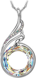 Kate Lynn "Rise From the Ashes Phoenix Necklace Made with Crystals from Austria, 18"+2" Necklace, Packaged with Jewelry Box, Birthday Gift for Women, Symbol of Luck and Renewal