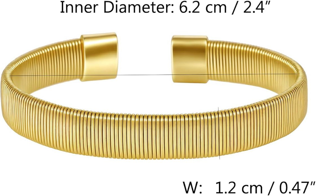 hotoo Minimalist Cuff Bracelets for Women Stackable Bracelet Christmas