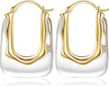 Acrylic Hoop Earrings Chunky Huggie Statement Vintage Earrings Cute Resin Drop Earring Trendy Jewelry Gifts for Women
