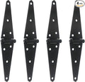 T Tulead Gate Hinges Black Shed Hinge Iron Strap Hinges 6-Inch, Furniture Door by TTulead