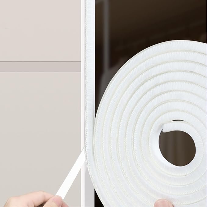 Door Brush Seal 33Feet, Felt Pile Weather Stripping by Unknown