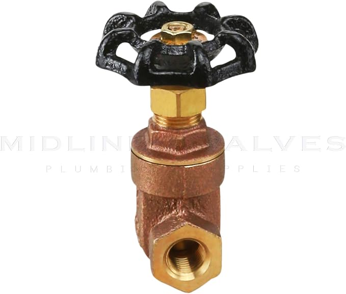 Midline Valve 427U224 Gate Valve 2 in. FIP Connection, Cast Brass, 2 in - Image 3