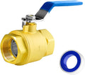 WiseWater 1" NPT Full Port Brass Ball Valve, UPC Certified, 600 WOG, Plumbing by WiseWater