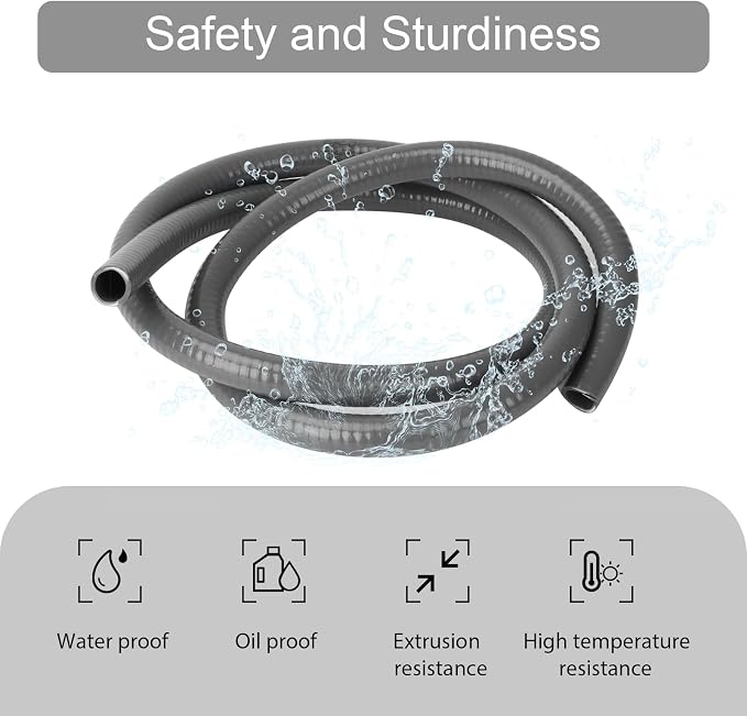 Electrical Conduit Kit 1/2" 4ft, AC Whip Kit, Liquid-Tight PVC Conduit | - Image 5