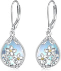 POPLYKE Celtic Filigree Teardrop Drop Dangle Earrings Sterling Silver Leverback Earrings Jewelry for Women