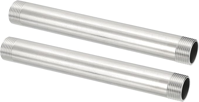 PATIKIL 304 Stainless Steel Pipe Fitting, 2 Pack 3/4" BSP Male x 3/4" BSP Male by PATIKIL