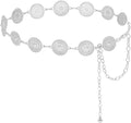 Women's Chain Belt Metal Waist Belt Chunky Belly Link Belt