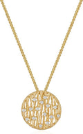 Valloey Rover Dainty Gold Necklace for Women-14K Gold Plated Simple Pendant Circle Necklace Charm Statement Long Necklaces for Women Jewelry Gifts