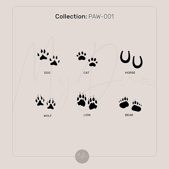 Custom Gold Rectangle Earrings with Paw Engraving - Personalized Animal Inspired Paw Print Jewelry