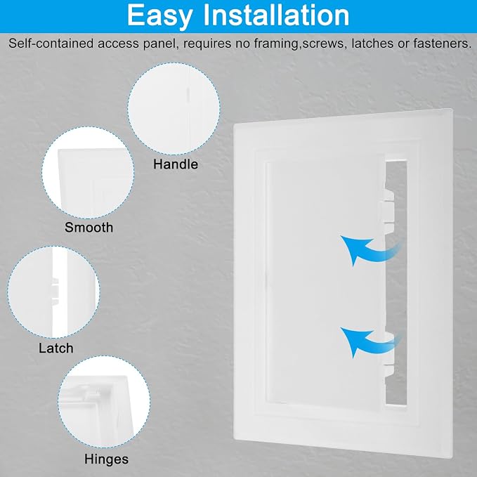 PATIKIL 6x5 inch Removable Hinged Access Panel - Image 4