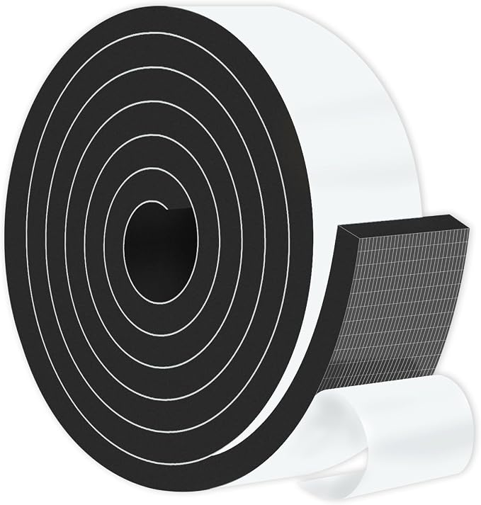 Weather Stripping Door Seal, High Density CR, 2 in x 3/8 in x 6.5Ft | Weather by MIKONIYA