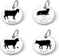 SM Design Mama Animal Charm Set – Set of 4 Stainless Steel Charms – Motherhood & Family Keepsake Jewelry Charmss