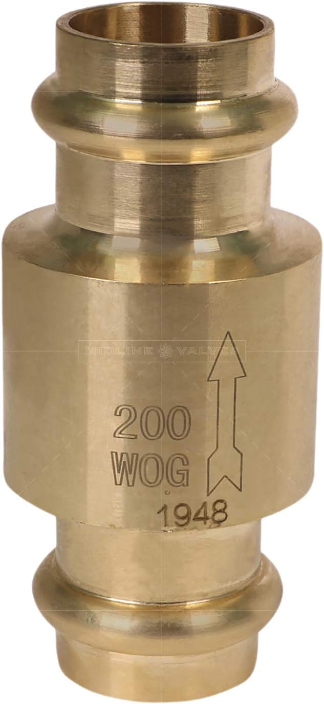 Midline Valve 372S336-5 Inline Spring Loaded Check Valve, Backflow Prevention - Image 3