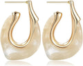 Acrylic Hoop Earrings Chunky Huggie Statement Vintage Earrings Cute Resin Drop Earring Trendy Jewelry Gifts for Women